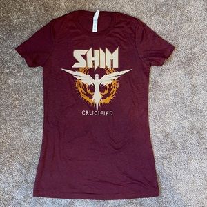 Shim Concert shirt sleeve T-shirt, maroon size L